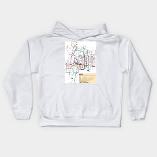 Albuquerque System / Transit Map - USA Kids Hoodie